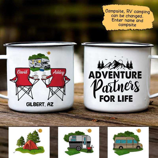 Campfire Mug Adventure Partners Campsite Personalized Campfire Mug 12oz