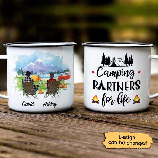 Campfire Mug Camping Partners For Life Personalized Campfire Mug 12oz