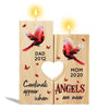 Candle Holder Angels Among Us Cardinal Memorial Personalized Candle Holder Onesize