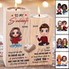 Candle Holder Doll Couple Sitting Valentine‘s Day Gift For Him For Her Personalized Candle Holder Onesize