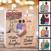 Candle Holder Mother And Daughter Colorful Tree Personalized Candle Holder With Heart Onesize