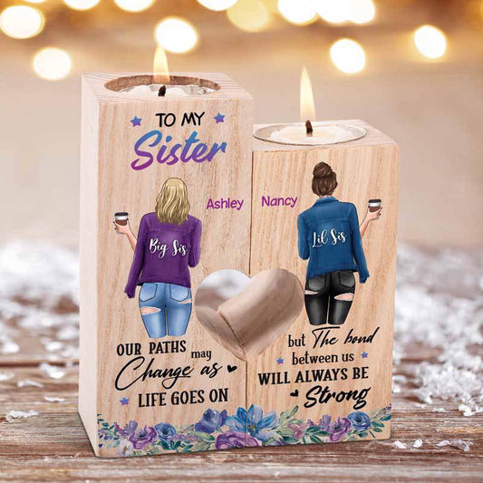 Candle Holder My Sister Denim Jacket Personalized Candle Holder Onesize