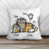 Canvas Pillow Funny Cat Personalized Cat Canvas Pillow (Insert Included) 18"x18"