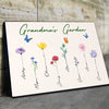 Canvas Prints Family Watercolor Flowers Personalized Canvas (1-10) 24" x 16" - BEST SELLER
