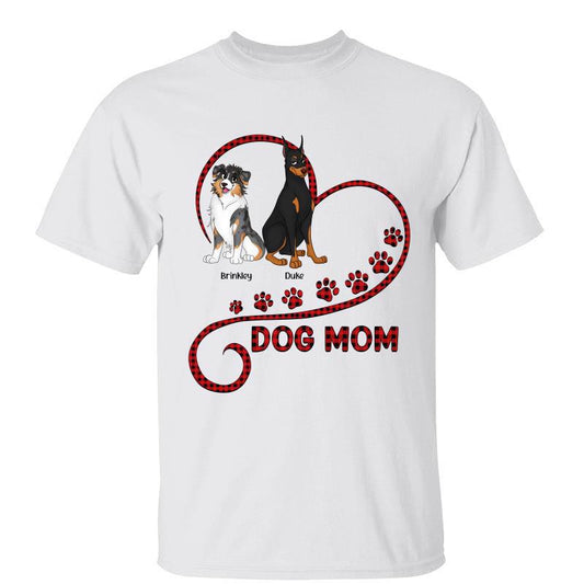 Cute Sitting Dog In Heart Personalized Shirt