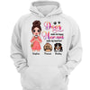 Dogs Make Happy Doll Dog Mom Personalized Hoodie Sweatshirt