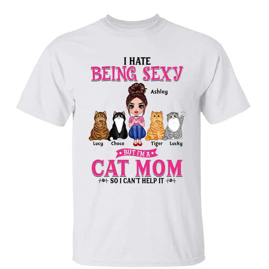 Sexy Cat Mom Personalized Shirt
