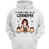 Half Leopard Pattern Favorite People Call Me Grandma Personalized Hoodie Sweatshirt