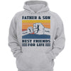Father & Son Daughter Best Friends Fist Bump Personalized Hoodie Sweatshirt
