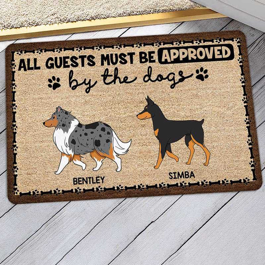 Walking Dog Simple Gift For Dog Lover Personalized Doormat