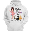 Rockin‘ Cat Mom Life Doll Girl Hoodie Personalized Hoodie Sweatshirt