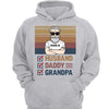 Husband Dad Grandpa Check Box Old Man Personalized Hoodie Sweatshirt