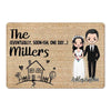 Doormat Eventually One Day Couple Chibi House Warming Gift Wedding Personalized Doormat