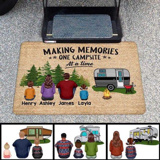 Doormat Family Camping Personalized Doormat 16x24