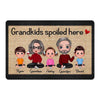 Doormat Grandkids Spoiled Here Doll Grandma Grandpa Grandparents Personalized Doormat