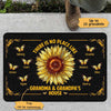 Doormat Grandma Grandpa Sunflower Grandkids Names Personalized Doormat 16x24