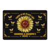Doormat Grandma Grandpa Sunflower Grandkids Names Personalized Doormat