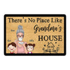 Doormat No Place Like Grandmas Cute Kids Personalized Doormat 16x24