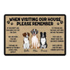 Doormat Please Remember When Visiting Dogs House Personalized Doormat