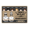 Doormat There Is No Place Like Grandparents House With Kids Personalized Doormat