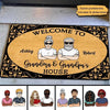 Doormat Welcome To Grandma Grandpa Grandparents Gift Personalized Doormat 16x24