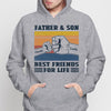 Father & Son Daughter Best Friends Fist Bump Personalized Hoodie Sweatshirt