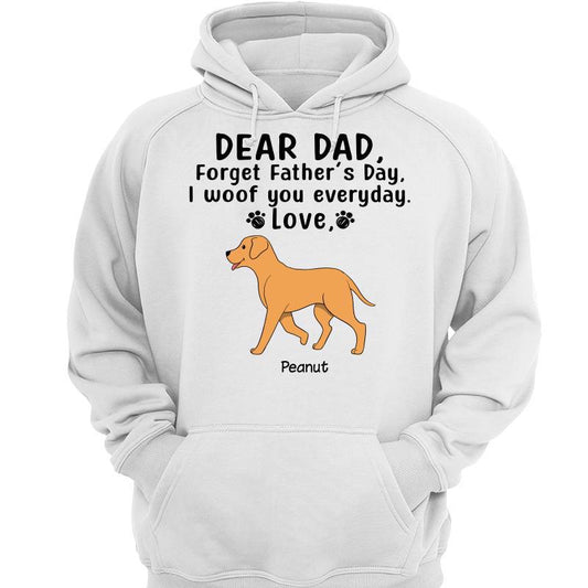 Happy Father‘s Day Walking Dog Personalized Hoodie Sweatshirt