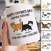 Walking Fluffy Cats Happy Father‘s Day Cat Human Servant Personalized Mug