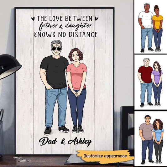 Everything I Am Is Because Of You Gift For Dad Personalized Poster