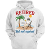 Retired But Not Expired Summer Old Woman Personalized Hoodie Sweatshirt