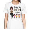 Half Leopard Rockin‘ The Mom Grandma Auntie Life Doll Woman Personalized Shirt