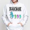 Dad Bod Bear And Kids Personalized Hoodie Sweatshirt