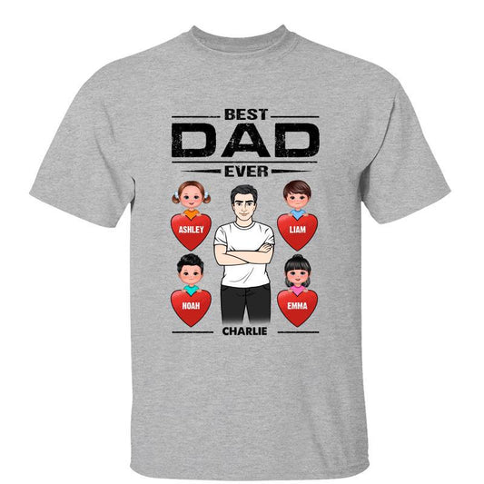 Best Dad Ever Man Standing Personalized Shirt
