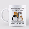 Happy Father‘s Day Human Servant Fluffy Cats Personalized Mug