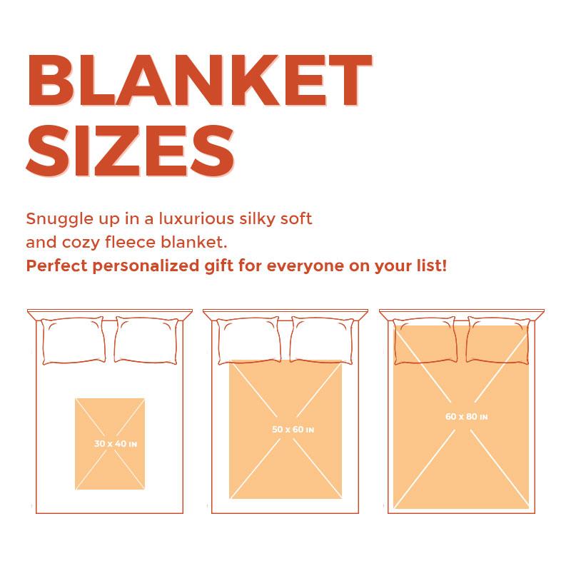 Tie blanket best sale size chart