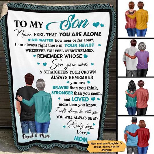Fleece Blanket To My Son My Daughter Personalized Fleece Blanket 30" x 40"