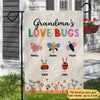 Garden Flag Grandmas Love Bug Personalized Garden Flag 12"x18"