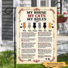 Garden Flag My House My Cats My Rules Personalized Cat Decorative Garden Flags 12"x18"