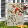 Garden Flag Those We Love Don‘t Go Away Personalized Garden Flag 12"x18"