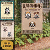Garden Flag Warning Area Patrolled By Dogs Personalized Garden Flag 12"x18"