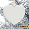 Heart Ornament Always With You Holly Branch Cardinal Personalized Photo Heart Ornament