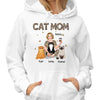 Hoodie & Sweatshirts Cat Mom Leopard Pretty Girl Personalized Hoodie Sweatshirt