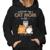 Hoodie & Sweatshirts Cat Mom Peeking Fluffy Cats Leopard Personalized Hoodie Sweatshirt