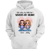 Hoodie & Sweatshirts Doll Besties Sisters Siblings Pink Heart Christmas Personalized Hoodie Sweatshirt Hoodie / White Hoodie / S