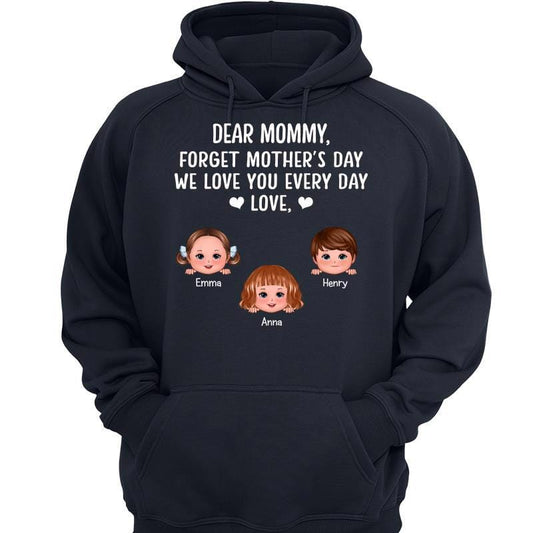 Hoodie & Sweatshirts Forget Mother‘s Day Peeking Doll Kid Personalized Hoodie Sweatshirt Hoodie / Navy Hoodie / S