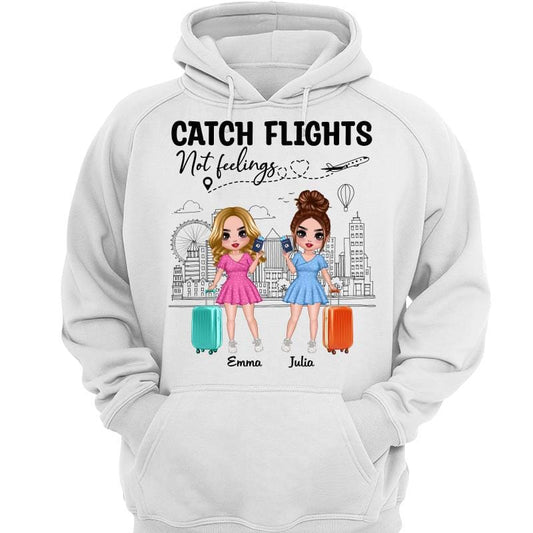 Hoodie & Sweatshirts Girls Trip Traveling Doll Personalized Hoodie Sweatshirt Hoodie / White Hoodie / S