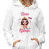 Hoodie & Sweatshirts Grandma Title Above Queen Doll Personalized Hoodie Sweatshirt