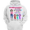 Hoodie & Sweatshirts Grandmasaurus Doll Kids Mother's Day Gift Personalized Hoodie Sweatshirt Hoodie / White Hoodie / S