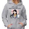 Hoodie & Sweatshirts Just A Girl Who Loves Her Cat Personalized Hoodie Sweatshirt