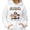 Hoodie & Sweatshirts Leopard Love Is Being Called Doll Grandma And Grandkids Personalized Hoodie Sweatshirt